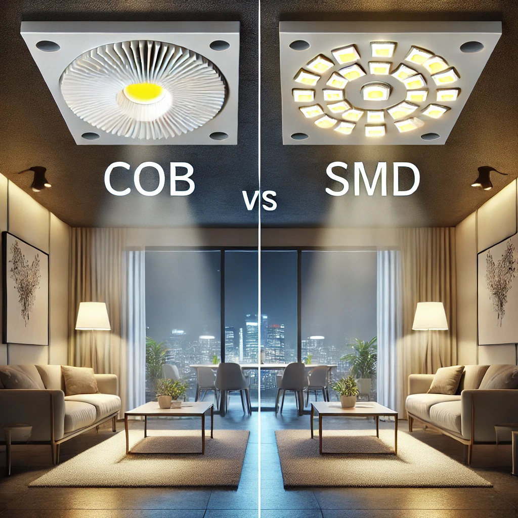 چراغ سی او بی چیست و چه تفاوتی با چراغ‌های SMD دارد؟