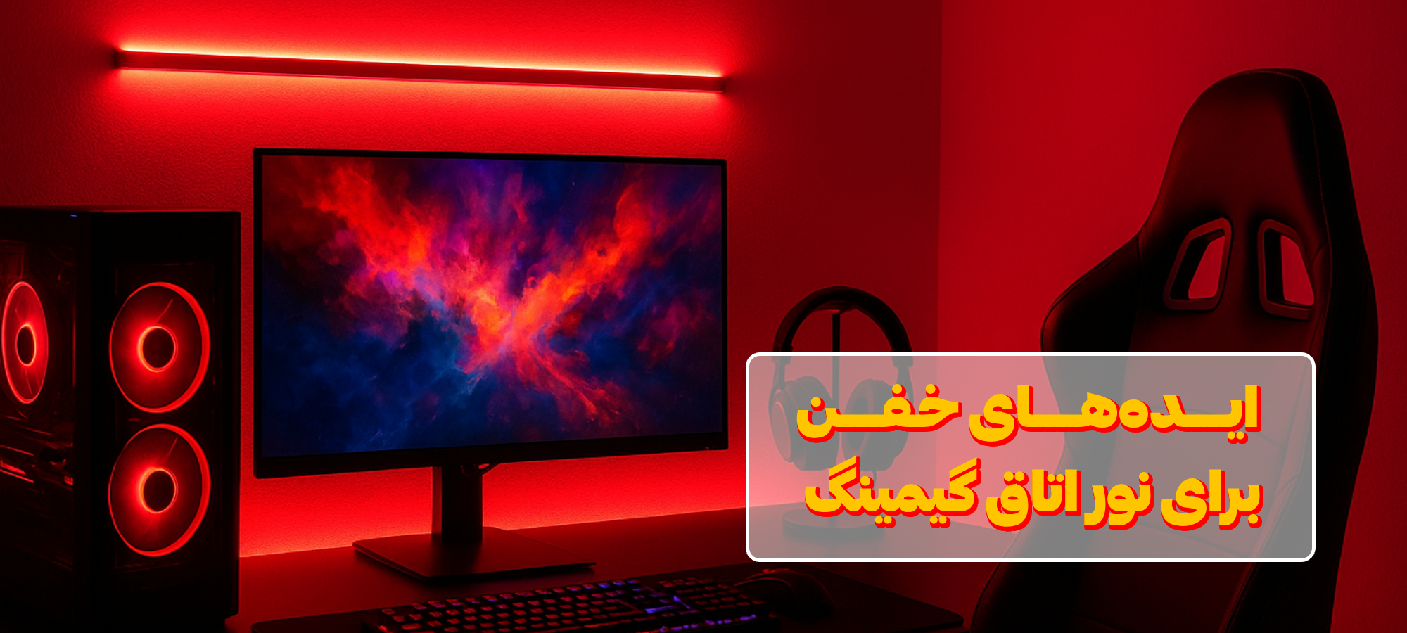 بهترین دیزاین نورپردازی اتاق گیمینگ چیست؟ ایده‌های جذاب برای اتاق گیم حرفه‌ای