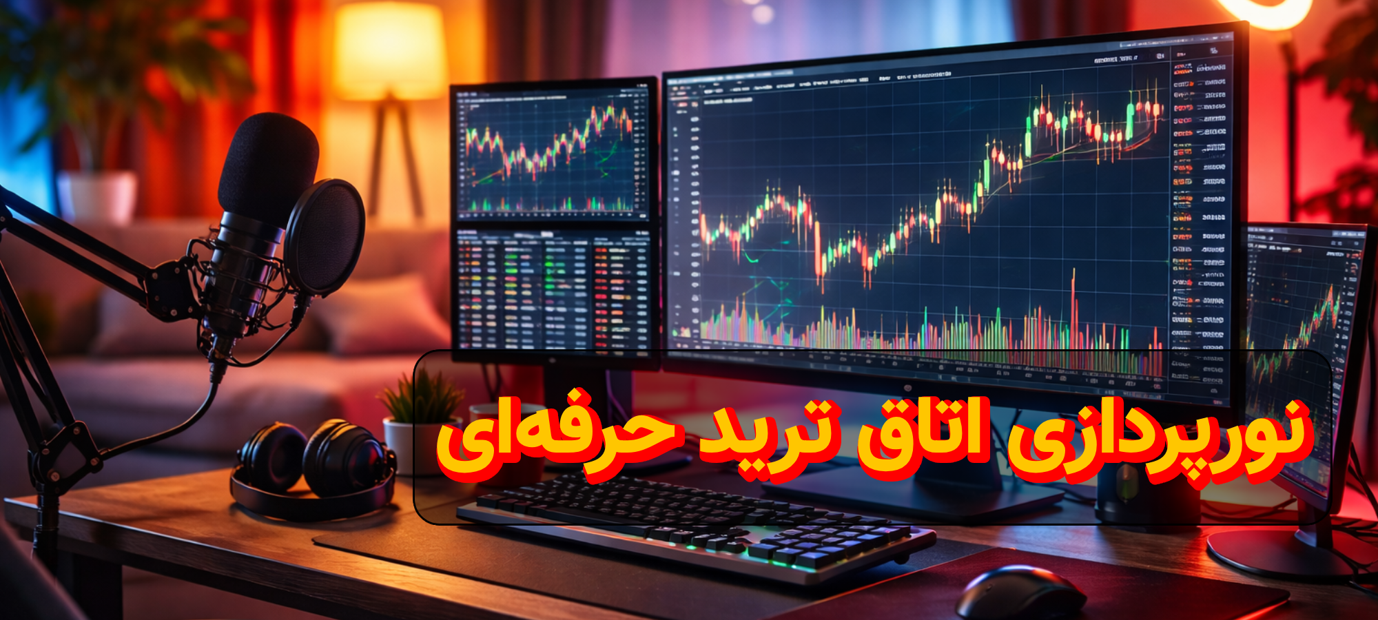 نورپردازی اتاق ترید چگونه باشد و چه تجهیزات مناسب آن است؟