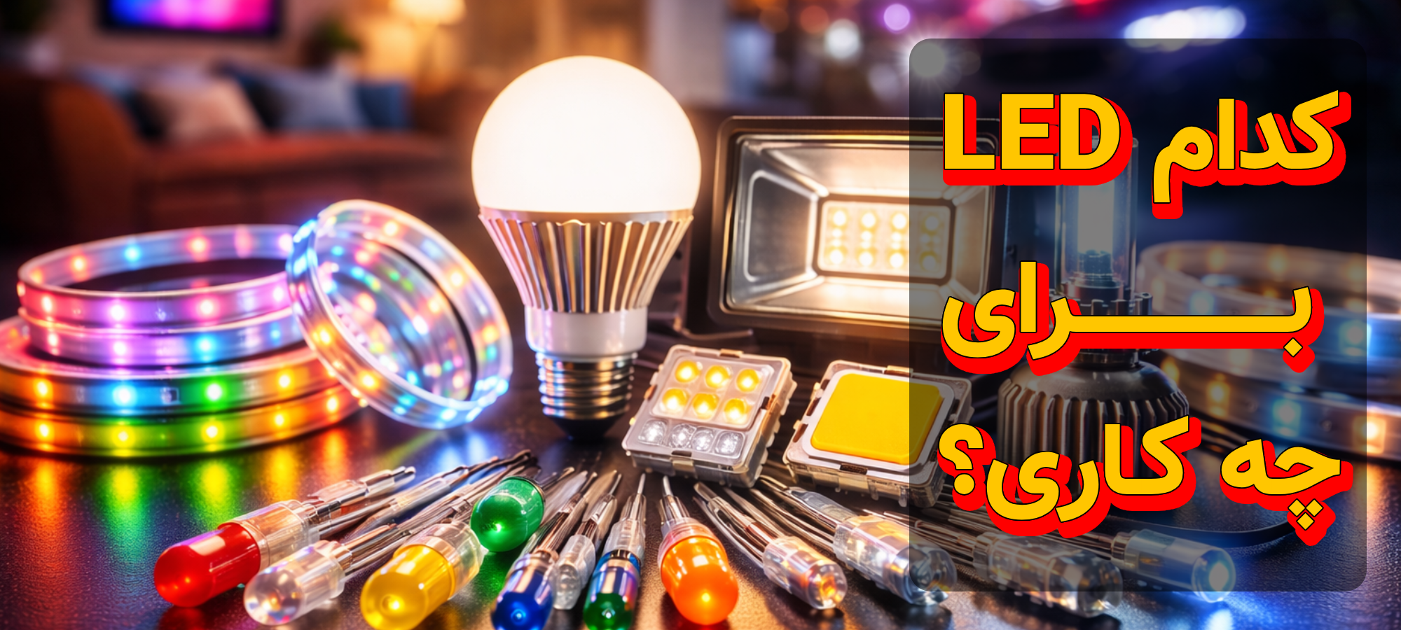 انواع ال ای دی چیست و هرکدام کاربردی در زندگی روزمره دارند؟