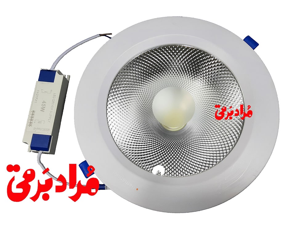 چراغ سی او بی cob 45 وات توکار نمانور