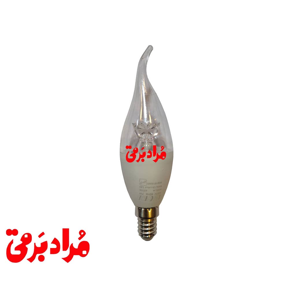 لامپ شمعی لوستری مات  7 وات  مودی