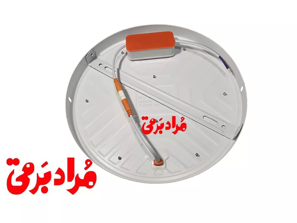 پنل سری بنیس فول‌لایت روکار گرد 36 وات بدنه سفید افشان طلوع