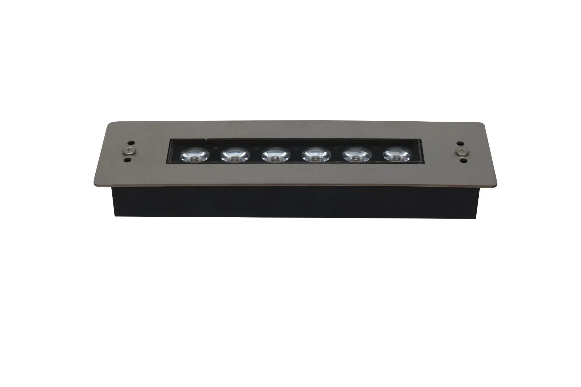 چراغ توکار استخری مستطیل استیل 6 وات تک رنگ برند LEDMAN