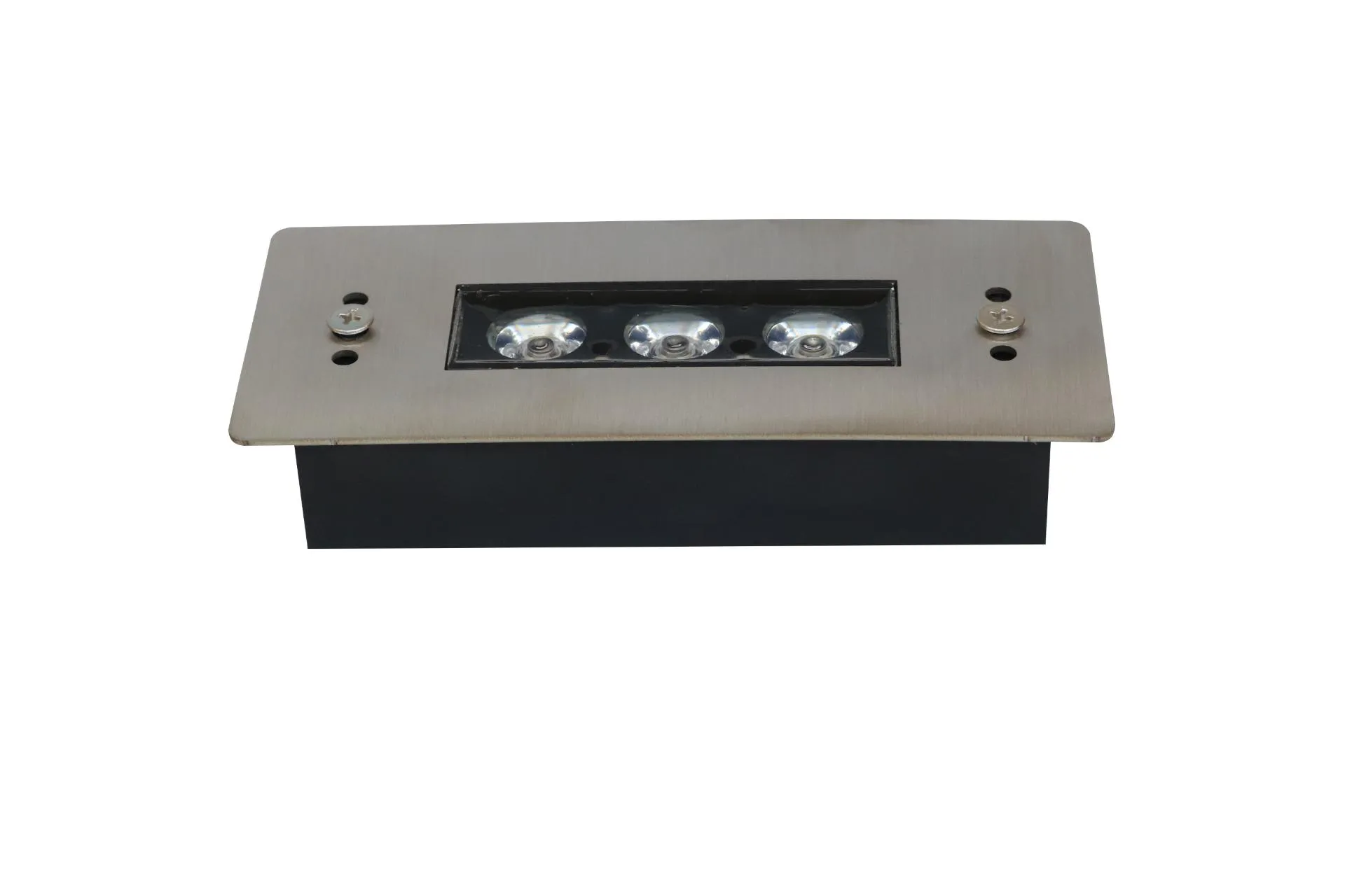 چراغ توکار استخری مستطیل استیل 9وات فولکالر (RGB) برند LEDMAN