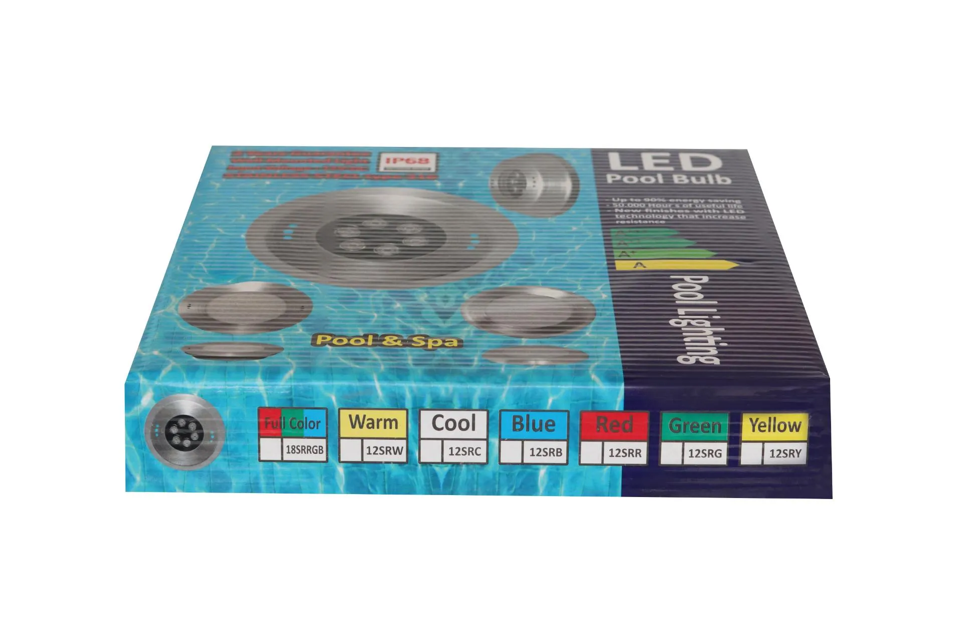 چراغ روکار استخری استیل 18وات فولکالر (RGB) برند LEDMAN