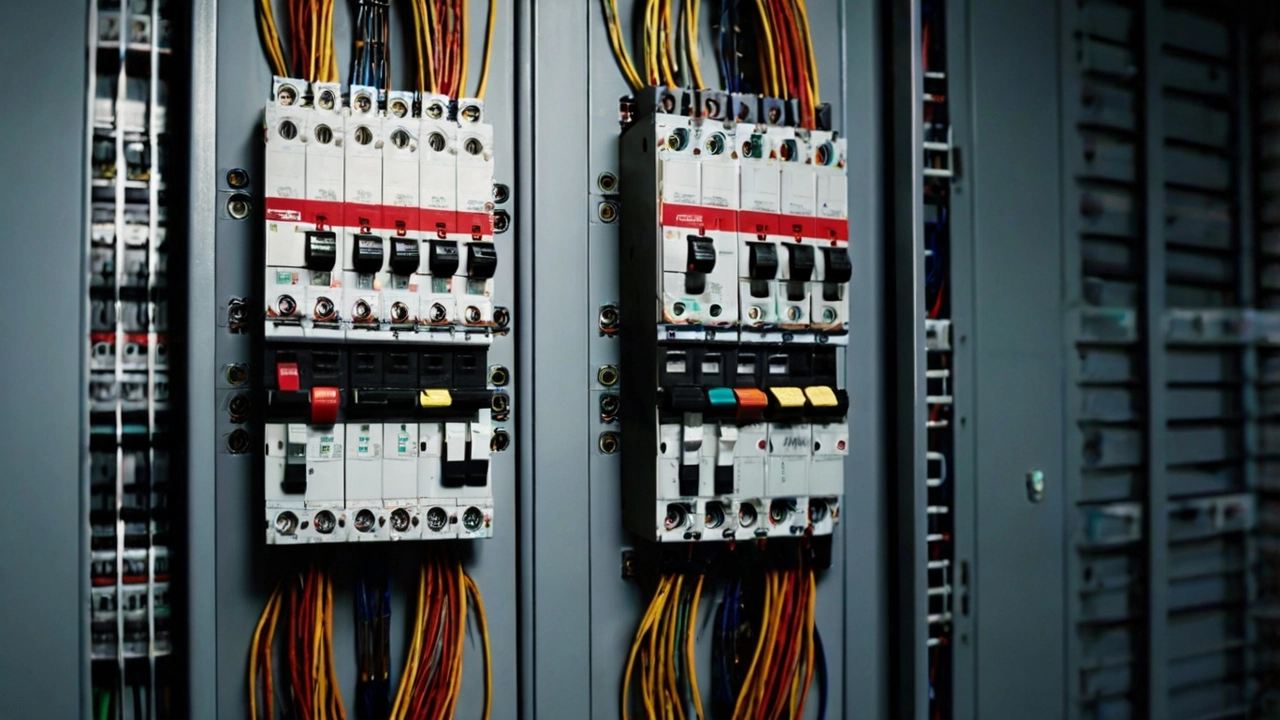 محافظ جان دو پل ۶۳ آمپر پارس اروند نصبشده در تابلو برق برای ایمنی بیشتر