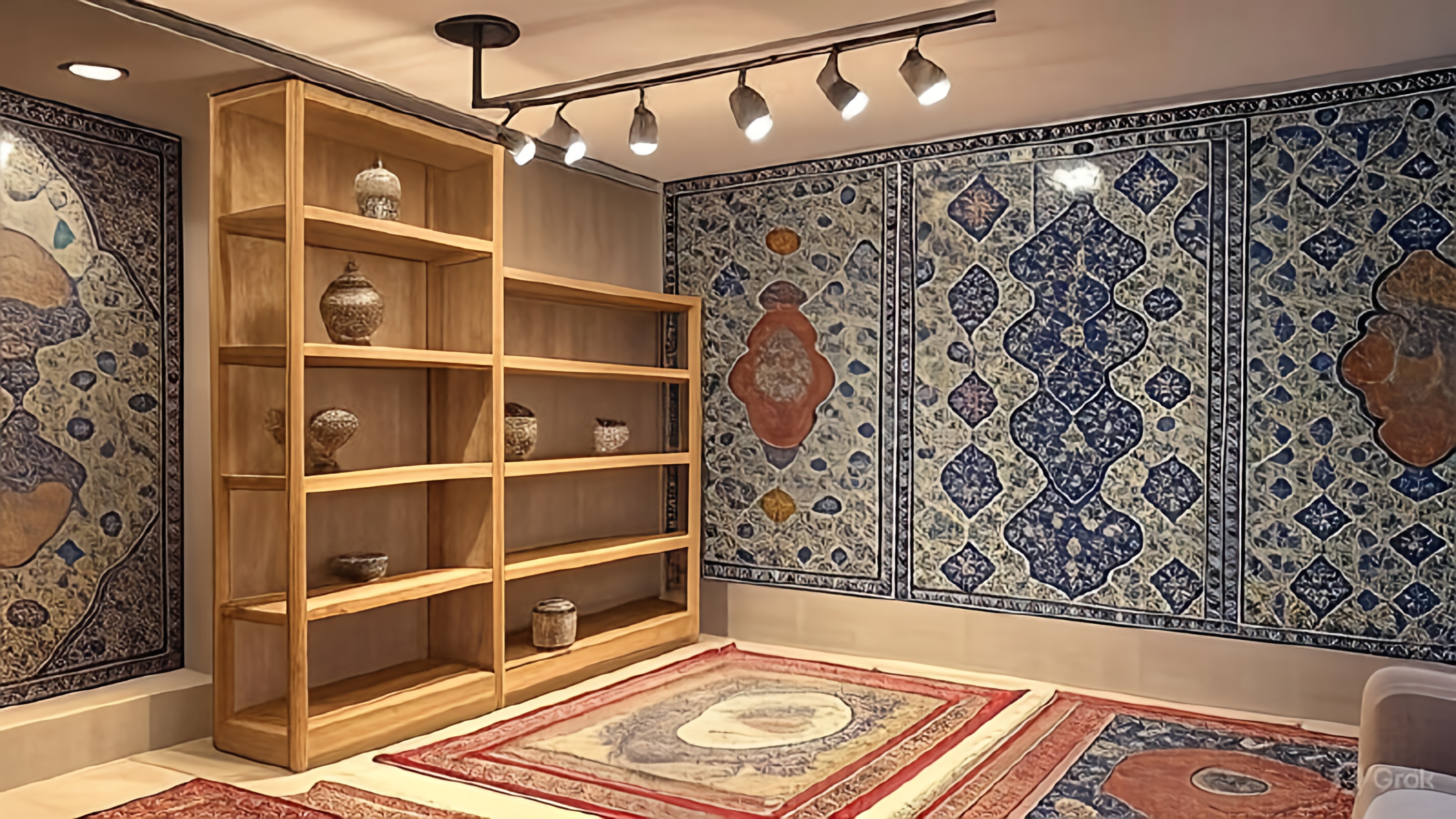  این عکس نشون&zwnj;دهنده نصب ساده ریل و چراغ&zwnj;ها روی سقفه