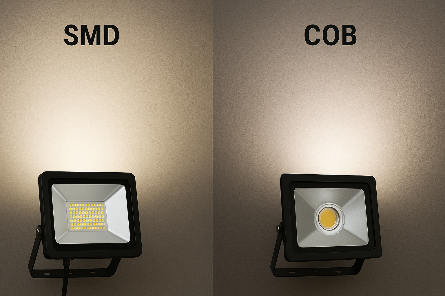 مقایسه پروژکتور SMD با COB 